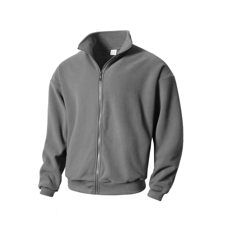 Herren Fleecejacke mit hohem Kragen und praktischem Reißverschluss Echoarchiv
