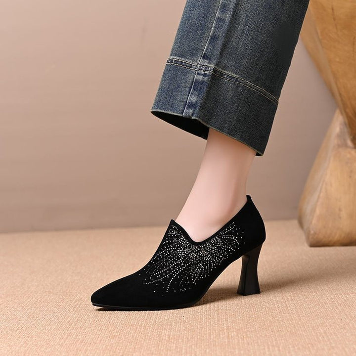 Damen Elegante Stiefeletten mit Glitzerverzierungen Echo Archiv