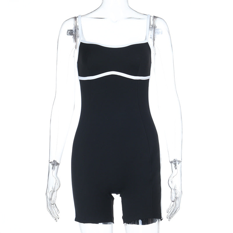Damen Sportlicher Badestrampler mit verstellbaren Trägern Echo Archiv