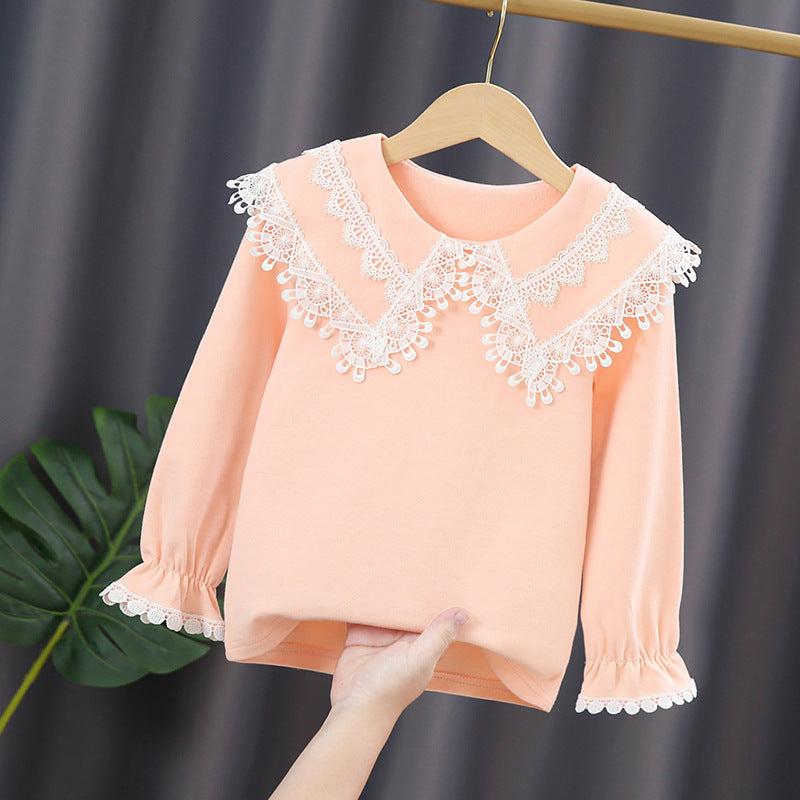 Damen Sweatshirt mit hohem Spitzenkragen Echo Archiv