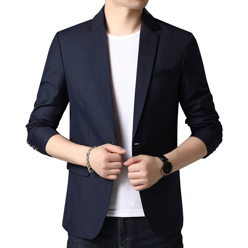 Herren Schlankes Business-Sakko mit minimalistischem Design und Stretch-Komfort – Tianoro
