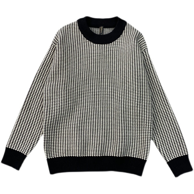 Herren moderner Strickpullover mit strukturiertem Design Echoarchiv