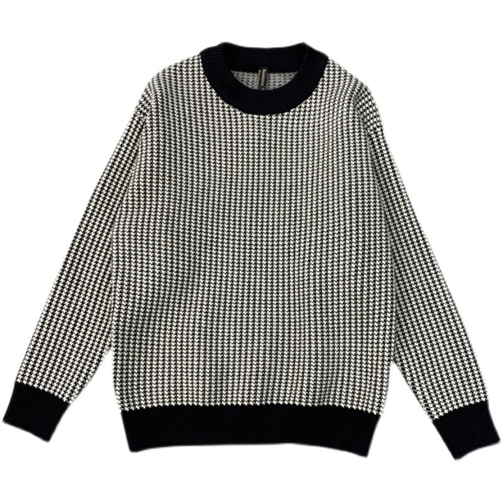Herren moderner Strickpullover mit strukturiertem Design Echoarchiv