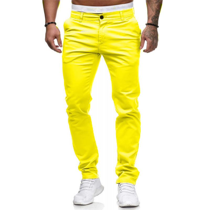 Herren Chinohose mit schmalem Schnitt und elastischem Bund Echoarchiv
