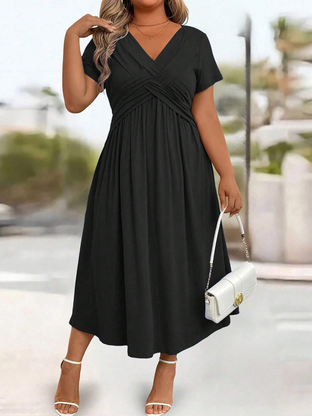 Damen lockeres Maxi-Kleid Echo Archiv