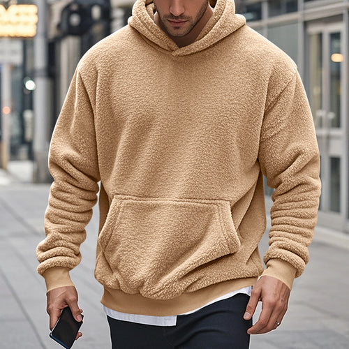 Herren Fleece-Hoodie mit einzigartiger Struktur Echoarchiv