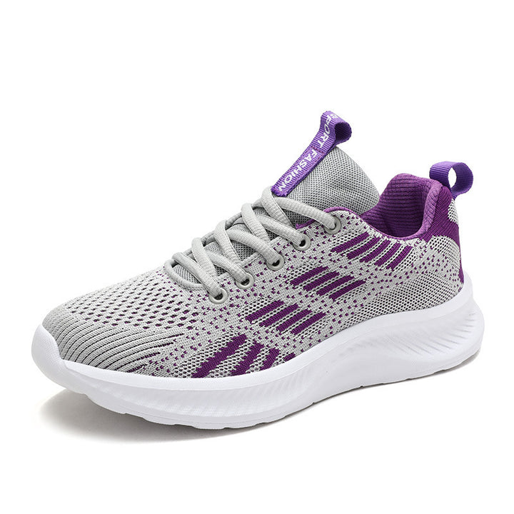 Damen nan ultraleichter Strick-Freizeitsneaker mit ergonomischer Dämpfungskernsohle und Zuglasche Echo Archiv