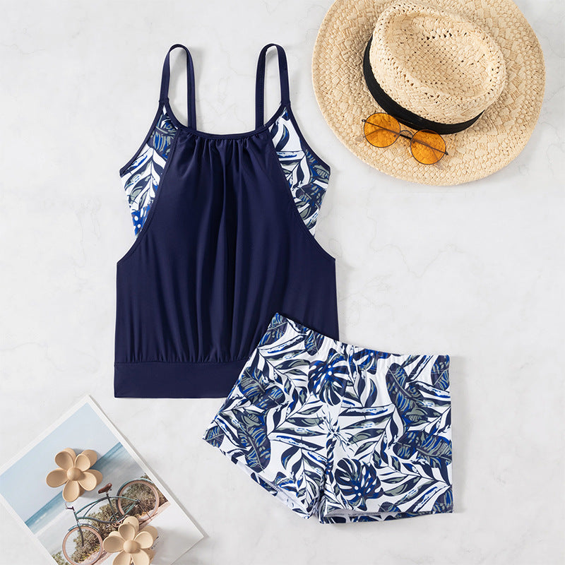 Damen Tankini-Set mit floralem Muster und bequemen Shorts Echo Archiv