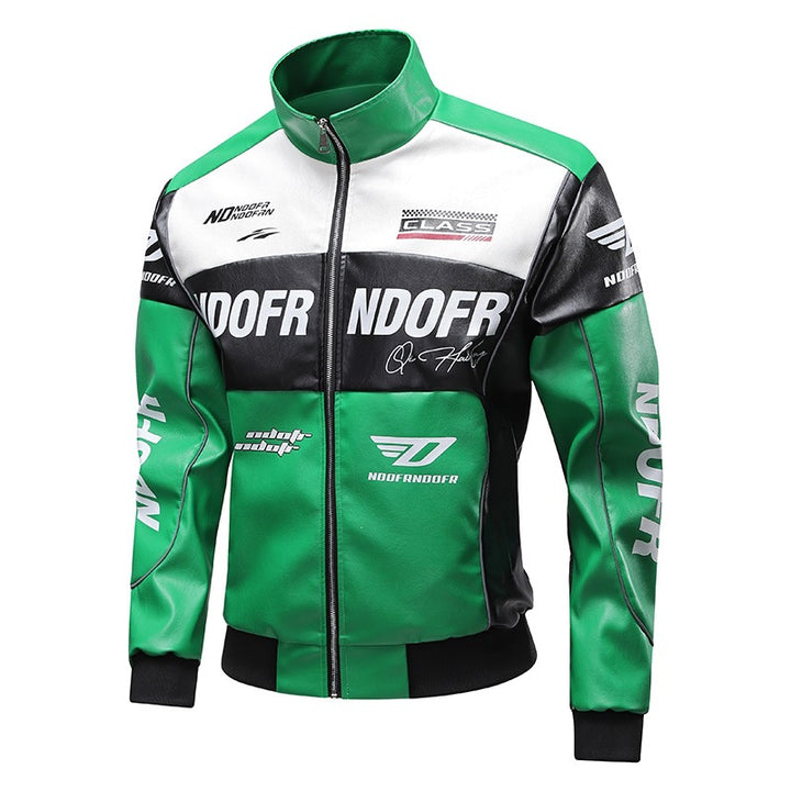 Herren Kunstleder Bikerjacke mit sportlichem Design Echo Archiv