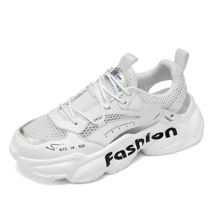 Unisex Voluminöse Chunky-Sneaker mit atmungsaktivem Mesh und profilierter Plateausohle Echoarchiv