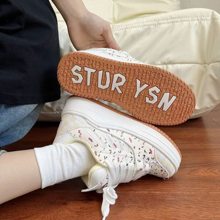 Damen Sneakers mit atmungsaktivem Obermaterial und modischem Muster Echo Archiv