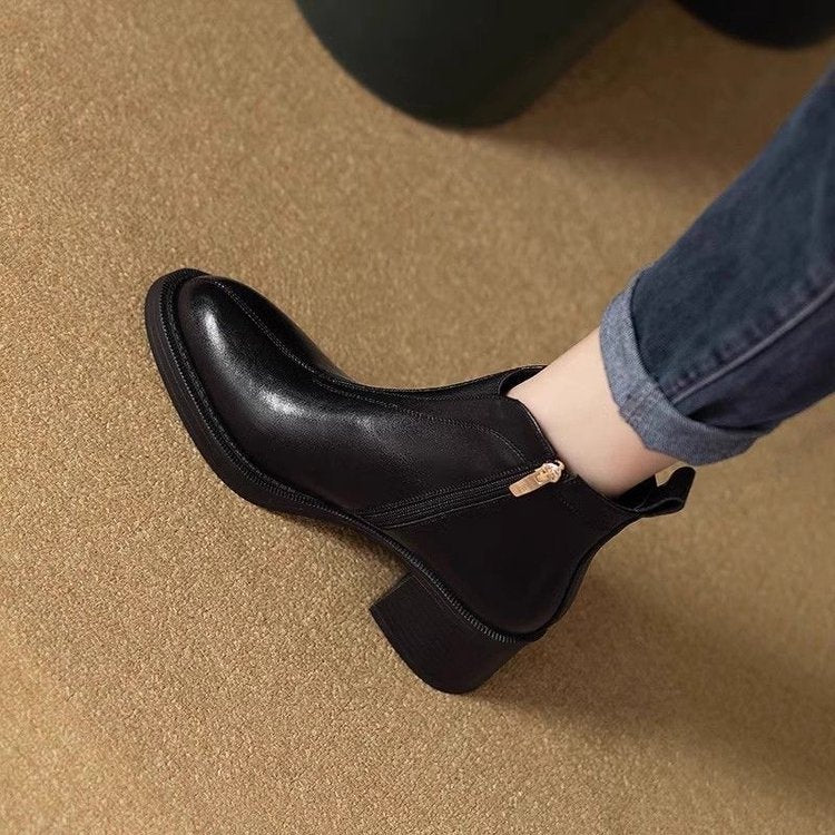 Damen Elegante und bequeme Stiefeletten mit Reißverschluss – Varelle