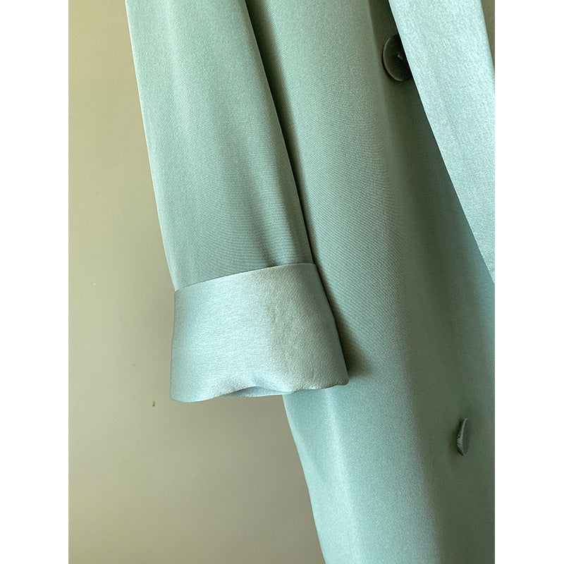 Damen Oversize-Blazerjacke mit Schalkragen und Satinbesatz Echo Archiv