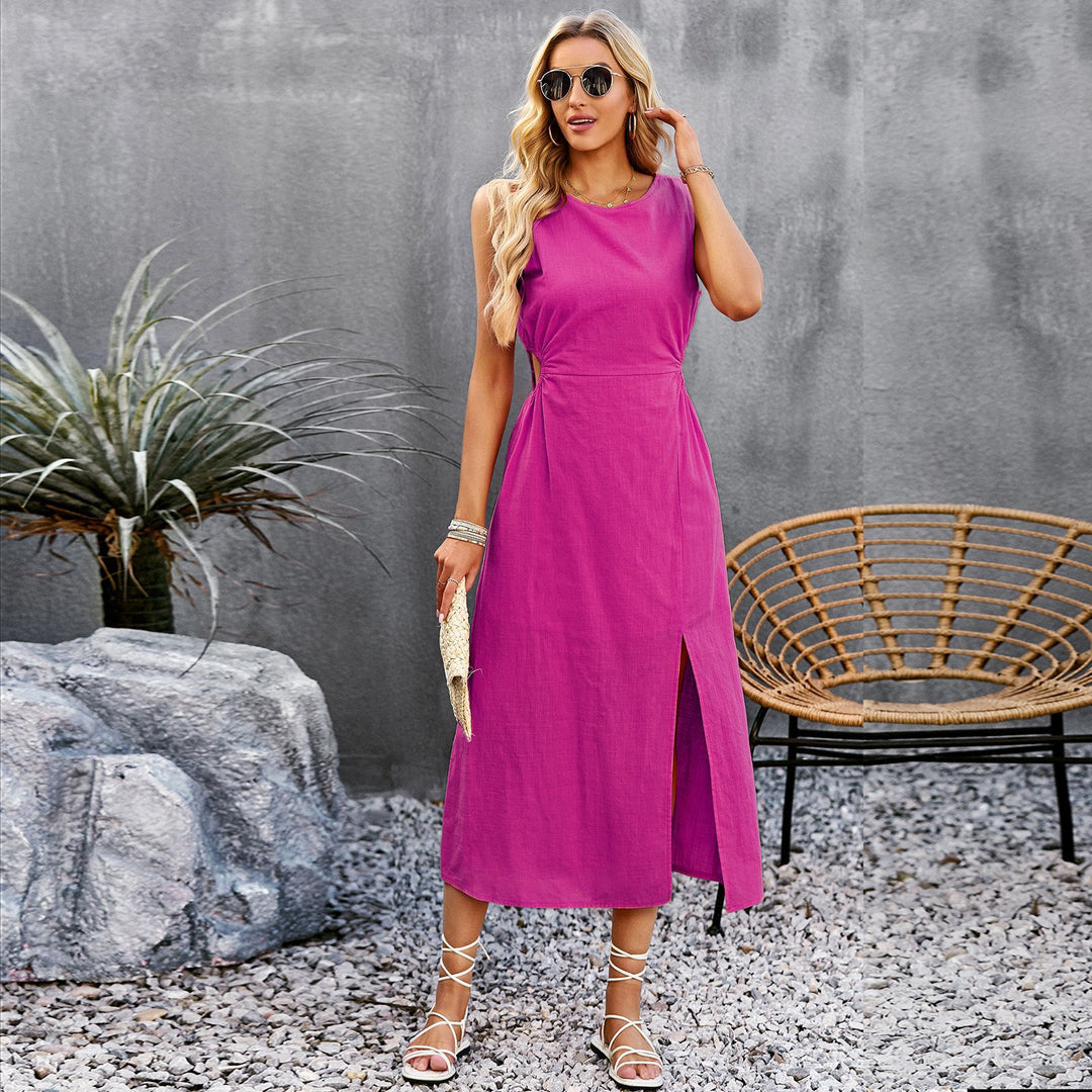 Damen Midikleid mit elegantem Schlitz Echo Archiv
