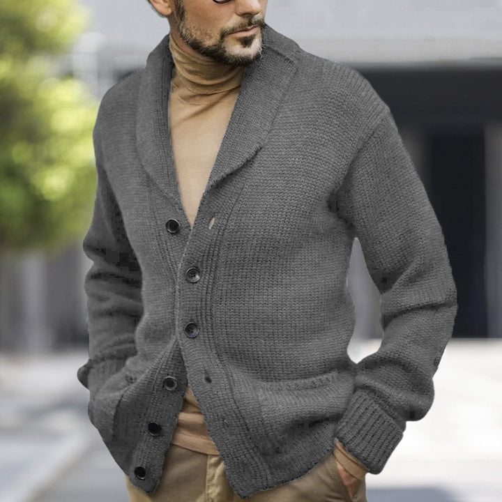 Herren kuscheliger Strickcardigan Echoarchiv