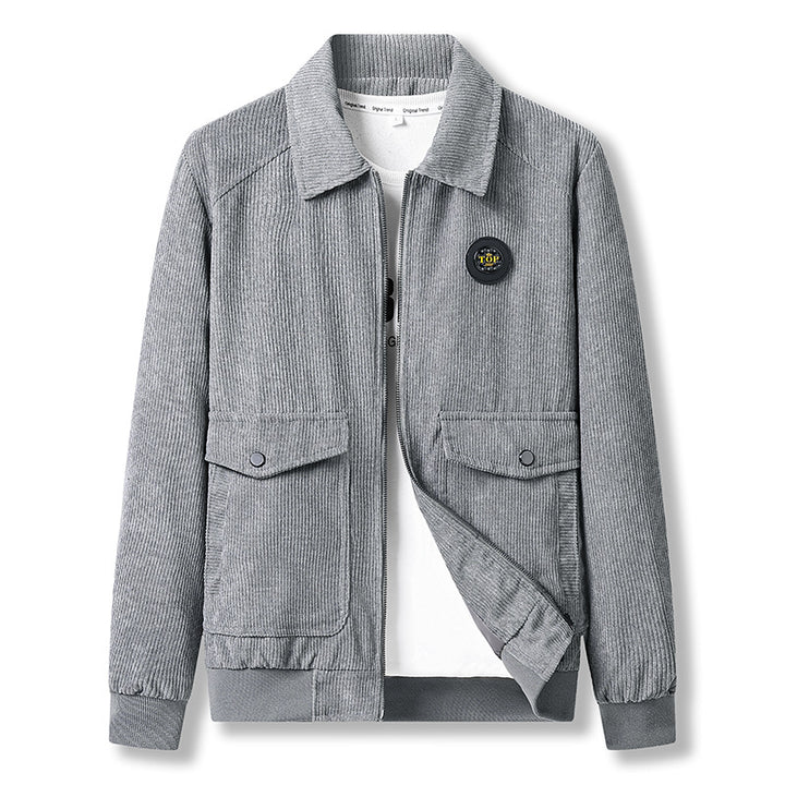 Herren modische Cordjacke mit praktischen Taschen Echo Archiv