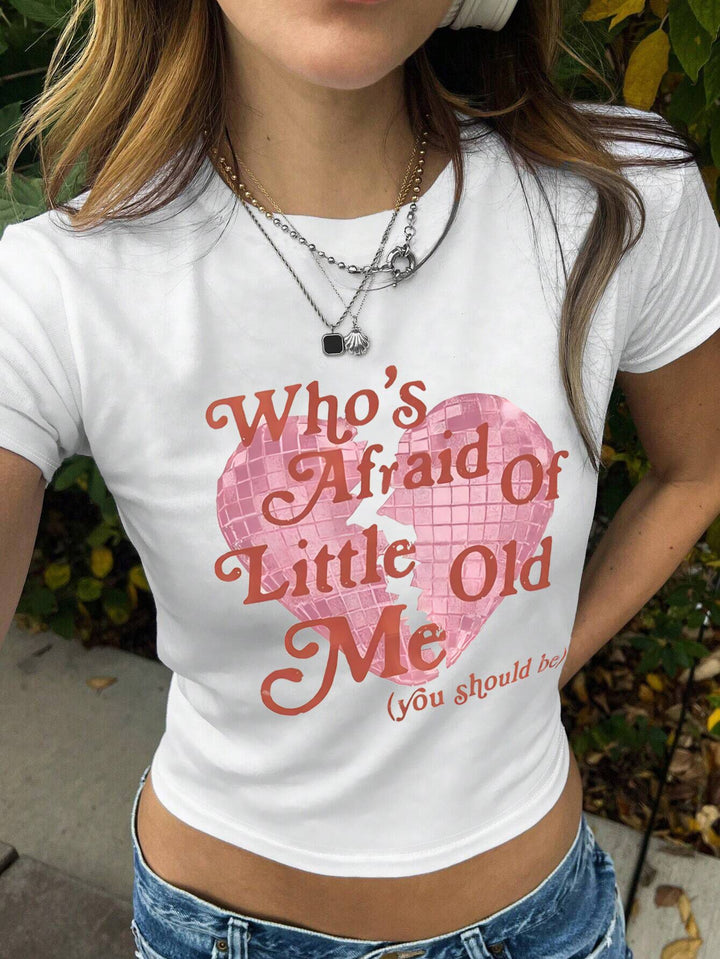 Damen Crop Top mit 90er Jahre Aufdruck Echo Archiv