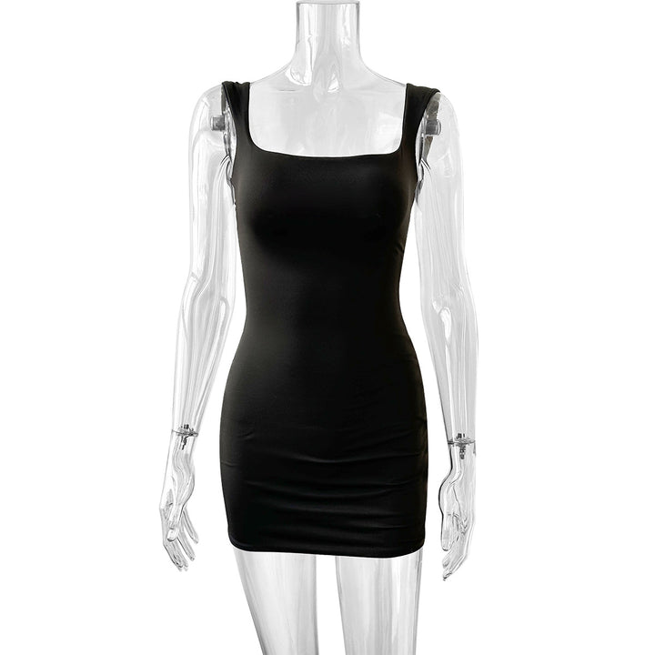 Damen figurbetontes Minikleid mit quadratischem Ausschnitt Echo Archiv