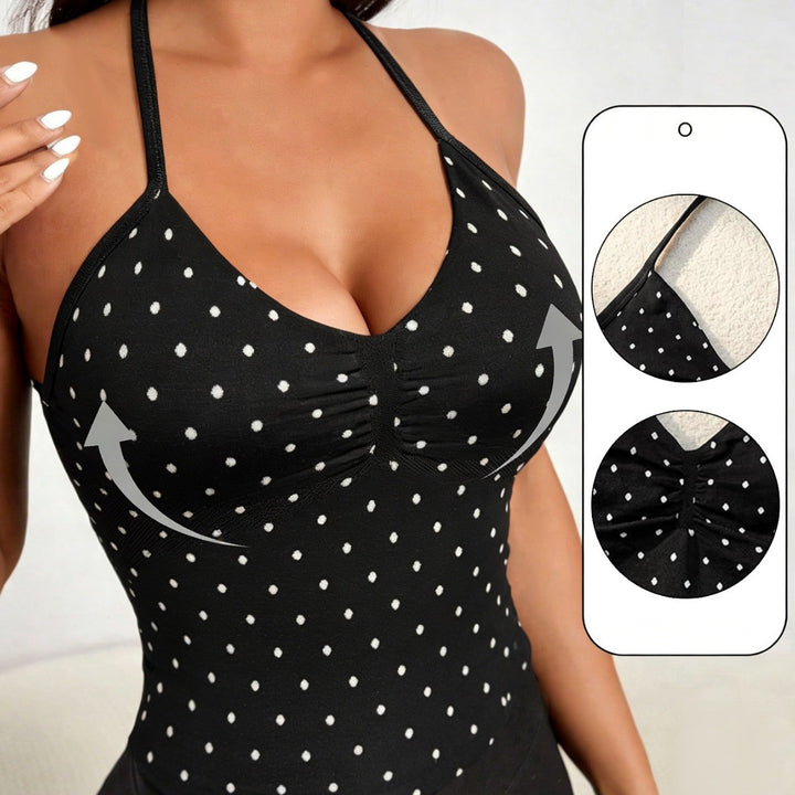 Damen Polka Dots Freizeit-Top Echo Archiv