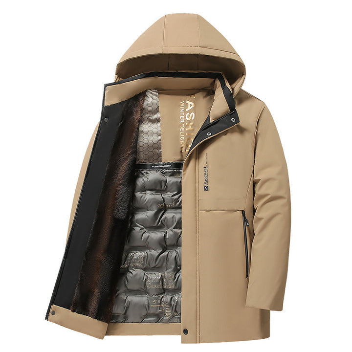 Herren Isolierte Winterjacke mit hochschließendem Kragen Echo Archiv