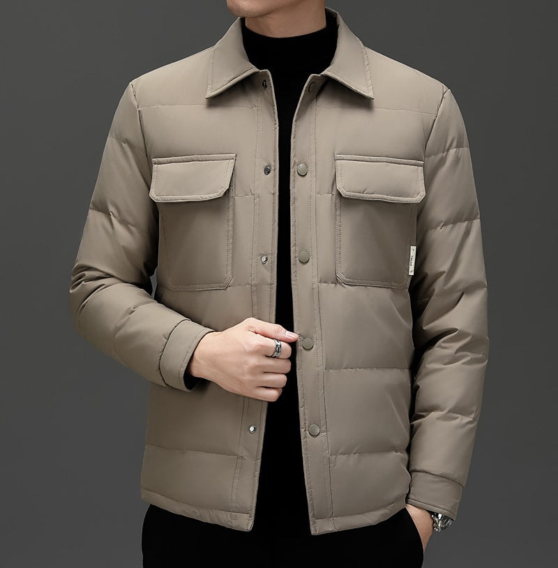 Herren isolierte Steppjacke mit praktischen Taschen Echoarchiv