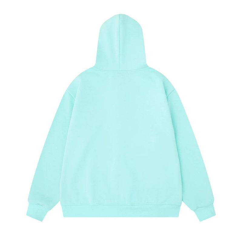 Damen Kapuzen-Sweatjacke mit gesticktem Dackel‑Motiv und gepunkteter Kapuzenfütterung Echoarchiv
