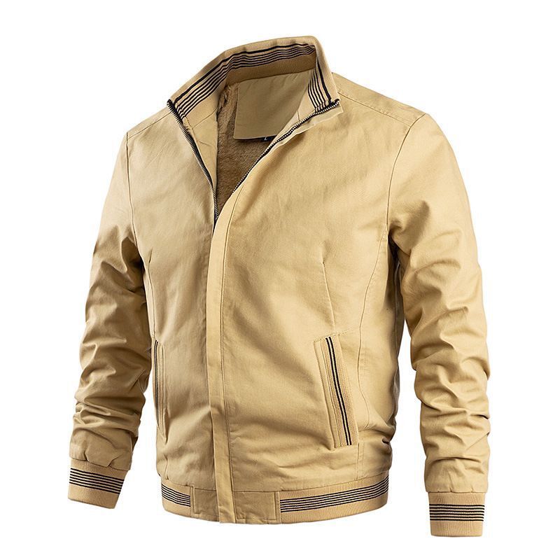 Herren Freizeit-Bomberjacke mit Thermofutter und gerippten Kontrastbündchen Echoarchiv