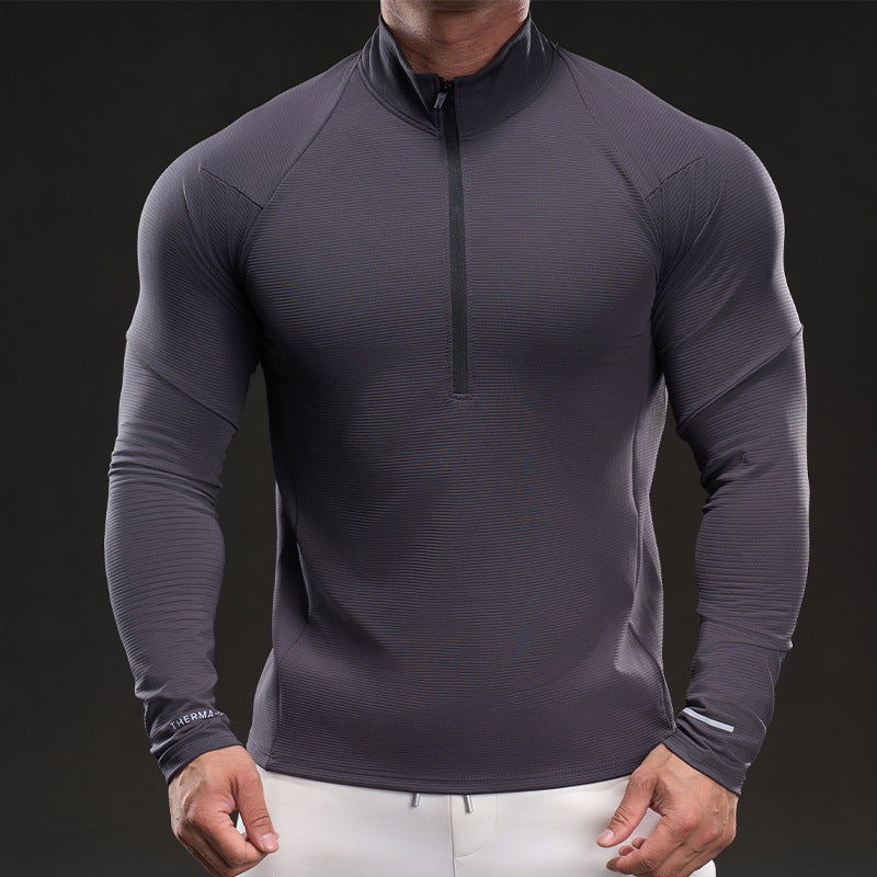 Herren Funktions-Langarmshirt mit Stehkragen Echoarchiv