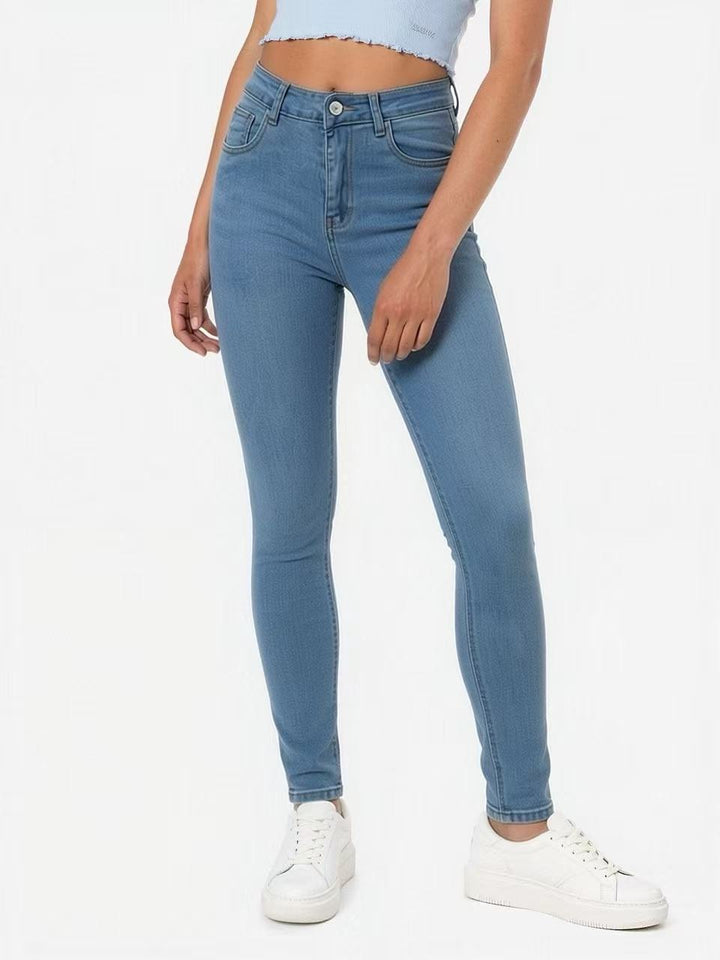 Damen nan hochgeschnittene Skinny-Jeans mit figurformendem Stretch und knöchellanger Passform Echo Archiv