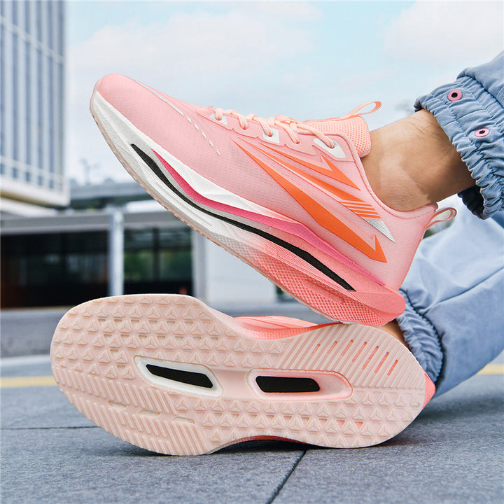Herren Leichter gedämpfter Straßenlauf-Sneaker mit hoher EVA-Plateausohle und atmungsaktivem gestricktem Obermaterial – Norré