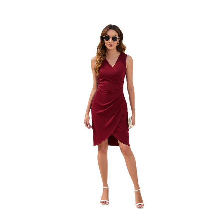 Damen Wickelkleid mit taillierter Silhouette und elegantem V-Ausschnitt Echo Archiv
