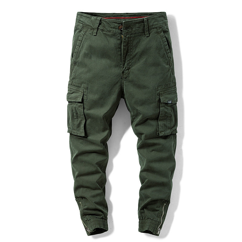 Herren Cargo-Jogginghose mit elastischem Saum, verstärkten Klappentaschen und Canvas‑Optik Echo Archiv