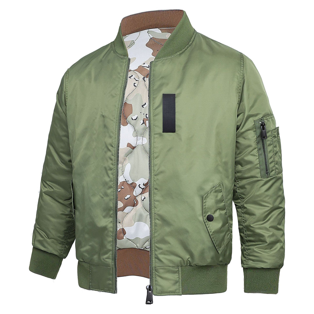 Herren  Classic Pilot Bomberjacke mit Utility-Ärmeltasche und gestepptem Futter Echo Archiv