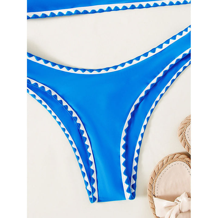 Damen Bikini-Set mit lässigem Schnitt und kontrastierenden Kanten Echo Archiv