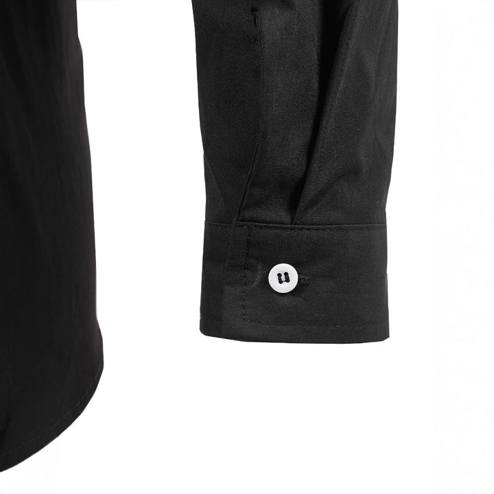 Herren Kreatives Langarmhemd mit asymmetrischem Design Echoarchiv