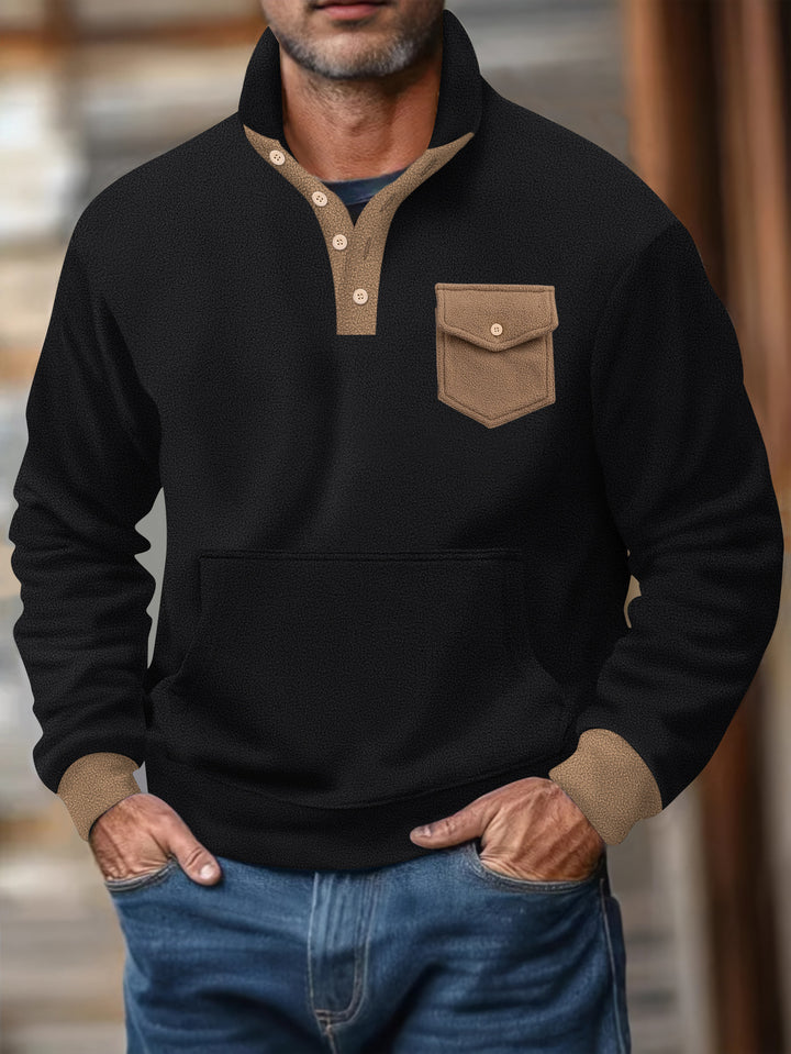 Herren Sweatshirt mit funktionaler Brusttasche Echoarchiv