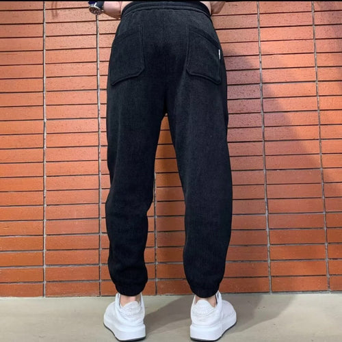 Herren Lockere Cord-Jogginghose mit elastischem Bund und Kordelzug Echoarchiv