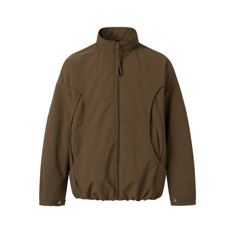 Unisex Leichter technischer Blouson mit Stehkragen, durchgehendem Reißverschluss und Tunnelzugsaum Echo Archiv