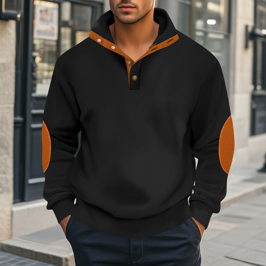 Herren lässiger Kapuzenpullover mit strukturiertem Gewebe und modernen Akzenten Echoarchiv