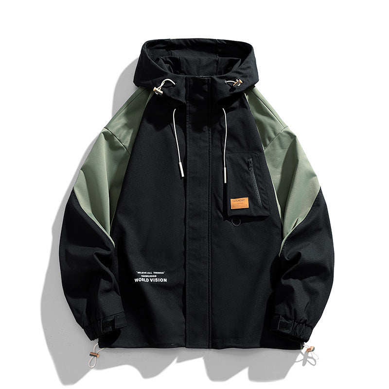 Unisex Kapuzen-Fieldjacke mit Utility-Brusttasche, D‑Ring und Kordelzug Echo Archiv