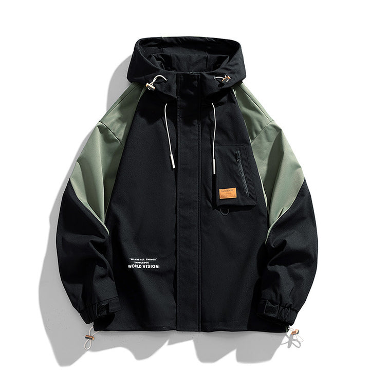 Unisex Kapuzen-Fieldjacke mit Utility-Brusttasche, D‑Ring und Kordelzug Echo Archiv