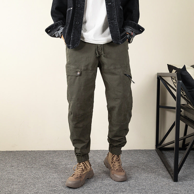Herren multifunktionale Trekking-Hose mit verstellbarem Bund und mehreren Taschen Echoarchiv