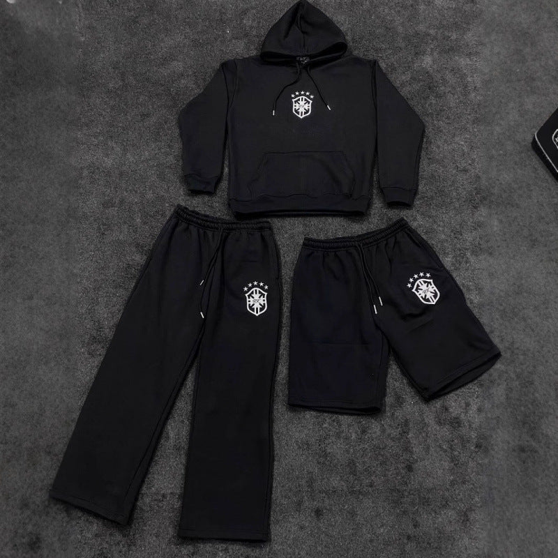 Damen nan weite Jogginghose mit elastischem Bund, Tunnelzug und gesticktem Emblem Echo Archiv