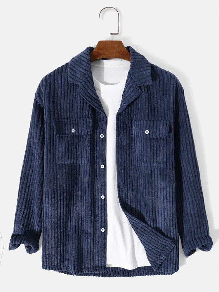 Herren Cordjacke im modernen Rippdesign Echoarchiv