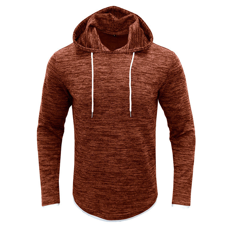 Herren lässiger Hoodie mit strukturiertem Design und Kängurutasche Echoarchiv