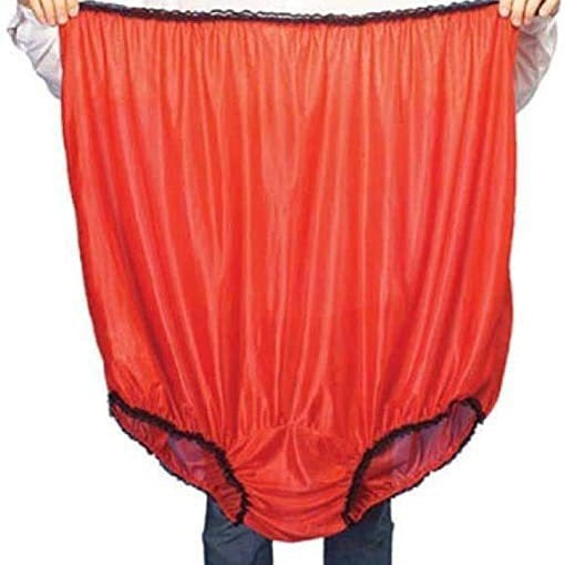 Unisex übergroßer Satin-Spaßslip mit elastischem Bund – Valdoro