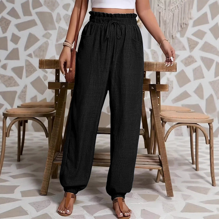 Damen weite Paperbag-Hose Echoarchiv