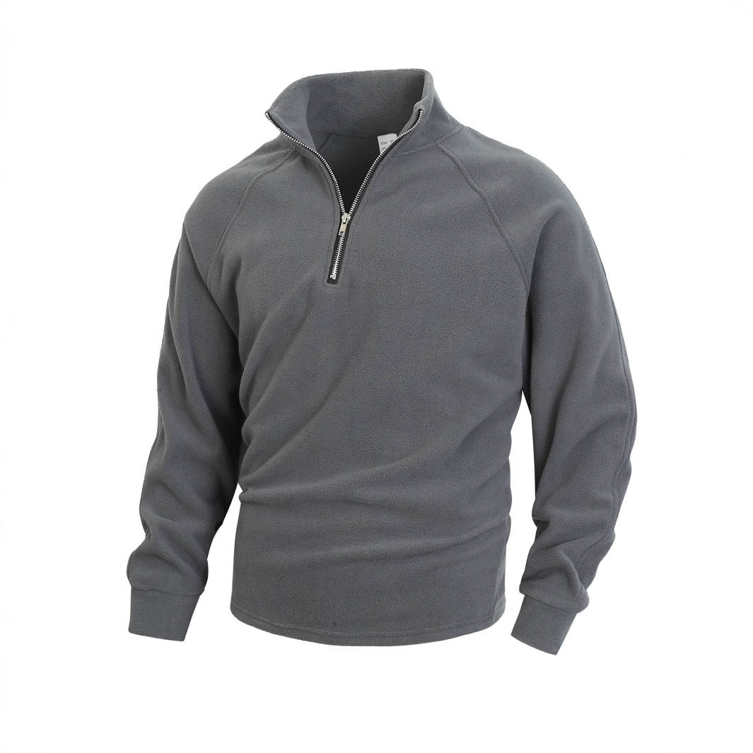 Herren Fleece Pullover mit halbem Reißverschluss Echo Archiv