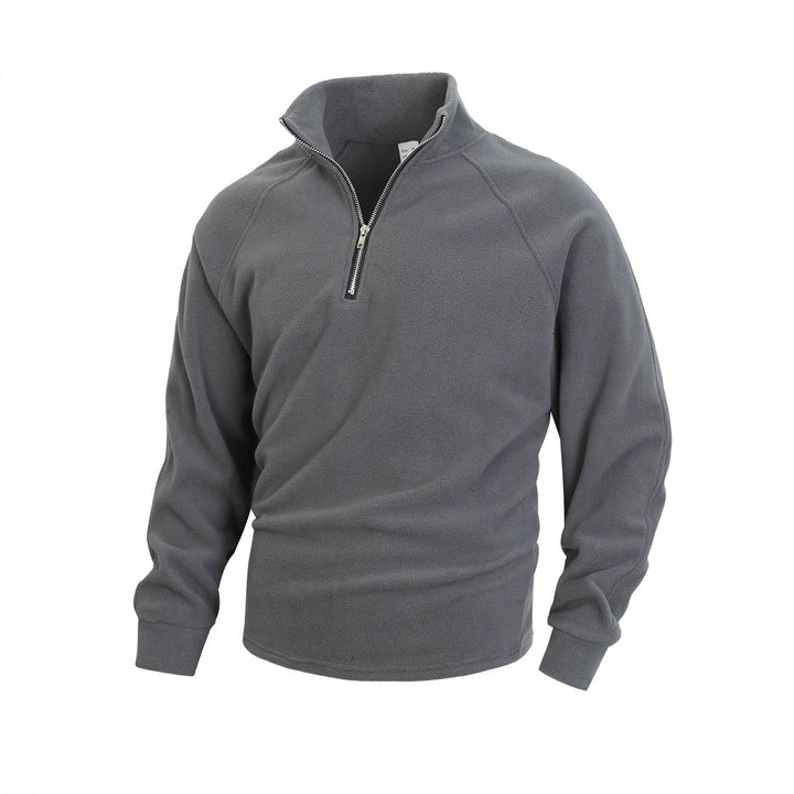 Herren Fleece Pullover mit halbem Reißverschluss Echo Archiv