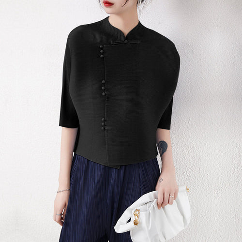 Damen Stylische Tunika mit asymmetrischem Schnitt Echoarchiv
